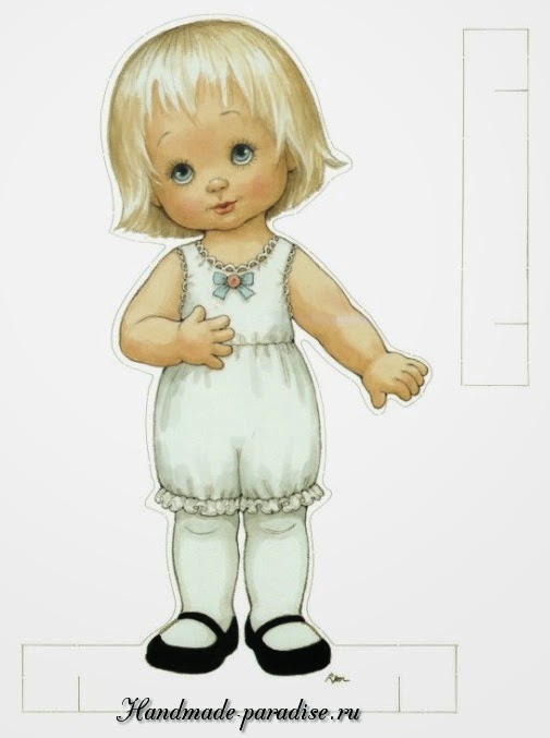 Винтажные бумажные куклы с одеждой