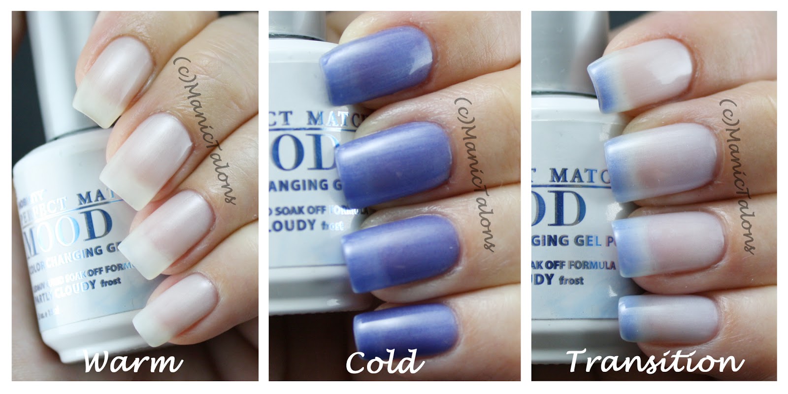 Manic Talons Nail Design Lechat Perfect Match Mood Polish Lechat Mood Soak Off Gel Polish