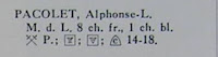Alphonse-Louis Pacolet Guldenboek der Vuurkaart 1933-1934 Alphonse-Louis Pacolet Guldenboek der Vuurkaart 1933-1934