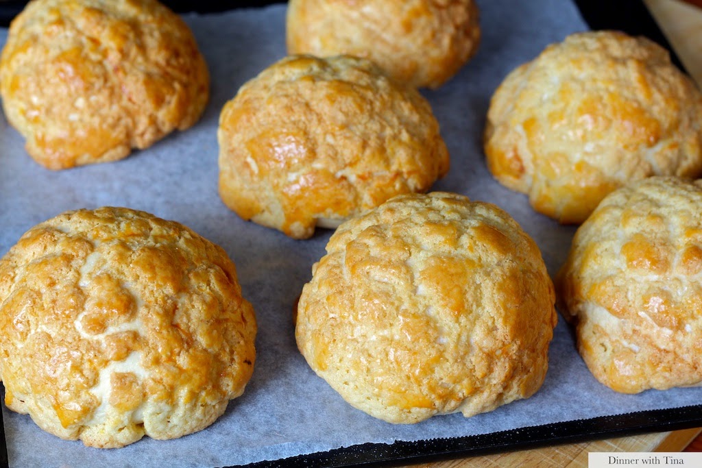 Pineapple buns Dinner with Tina