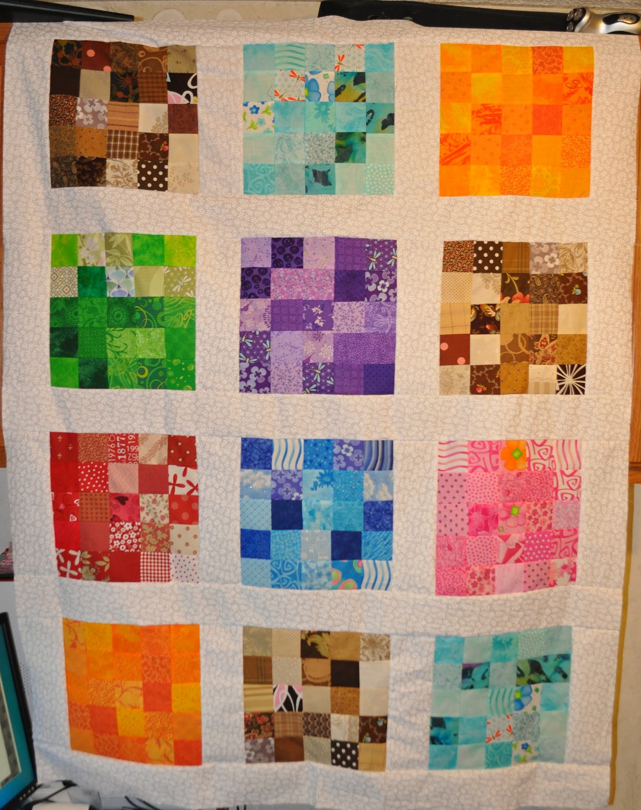 Richard and Tanya Quilts Giveaway Quilt Top Finished