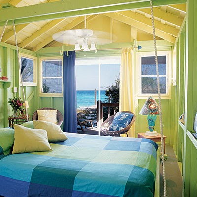 bedroom teal bright tropical decor accessories