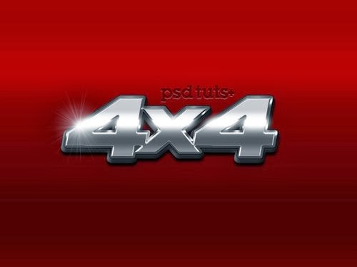 Chrome 4×4 Vehicle Emblem Chrome 4×4 Vehicle Emblem