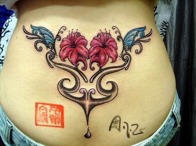 Butterfly  Tribal Tattoos on Tribal Flower Butterfly Tattoos