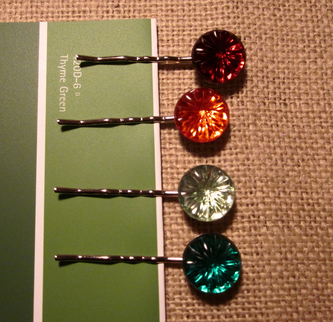 Wendylynn's Paper Whims Rhinestone Gem Bobby Pins