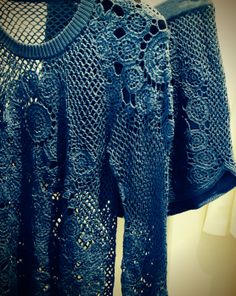 crochet lace blouse bluzka szydelkiem koronkowa