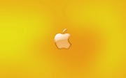 Oranje Apple wallpaper met doorzichtige Apple logo (hd oranje apple wallpaper met doorzichtige apple logo achtergrond)