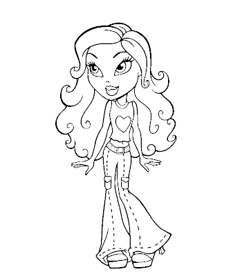 Bratz Coloring Pages for Girls