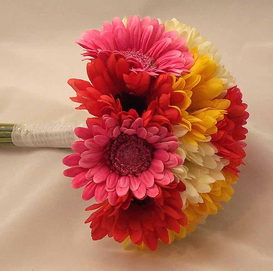 Mixed Gerbera Bridal Posy Bouquet wallpapers