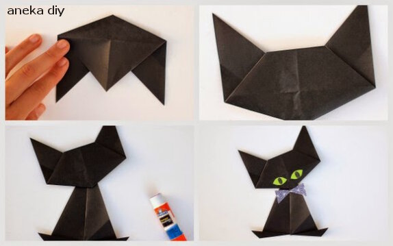 Membuat Robot Dari Kertas Origami | cara membuat origami kucing lengkap bikin ide Membuat Robot Dari Kertas Origami | cara membuat origami kucing lengkap bikin ide