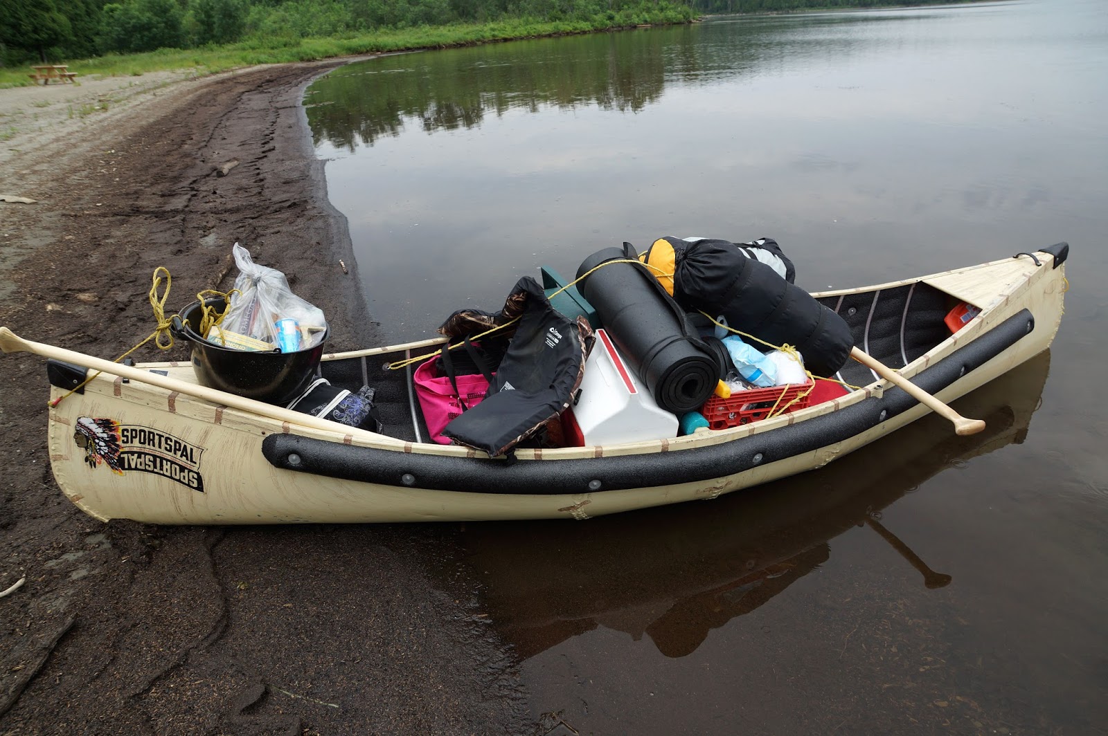 Veils of Kali's Myst 12ft Sportspal canoe = Happiness