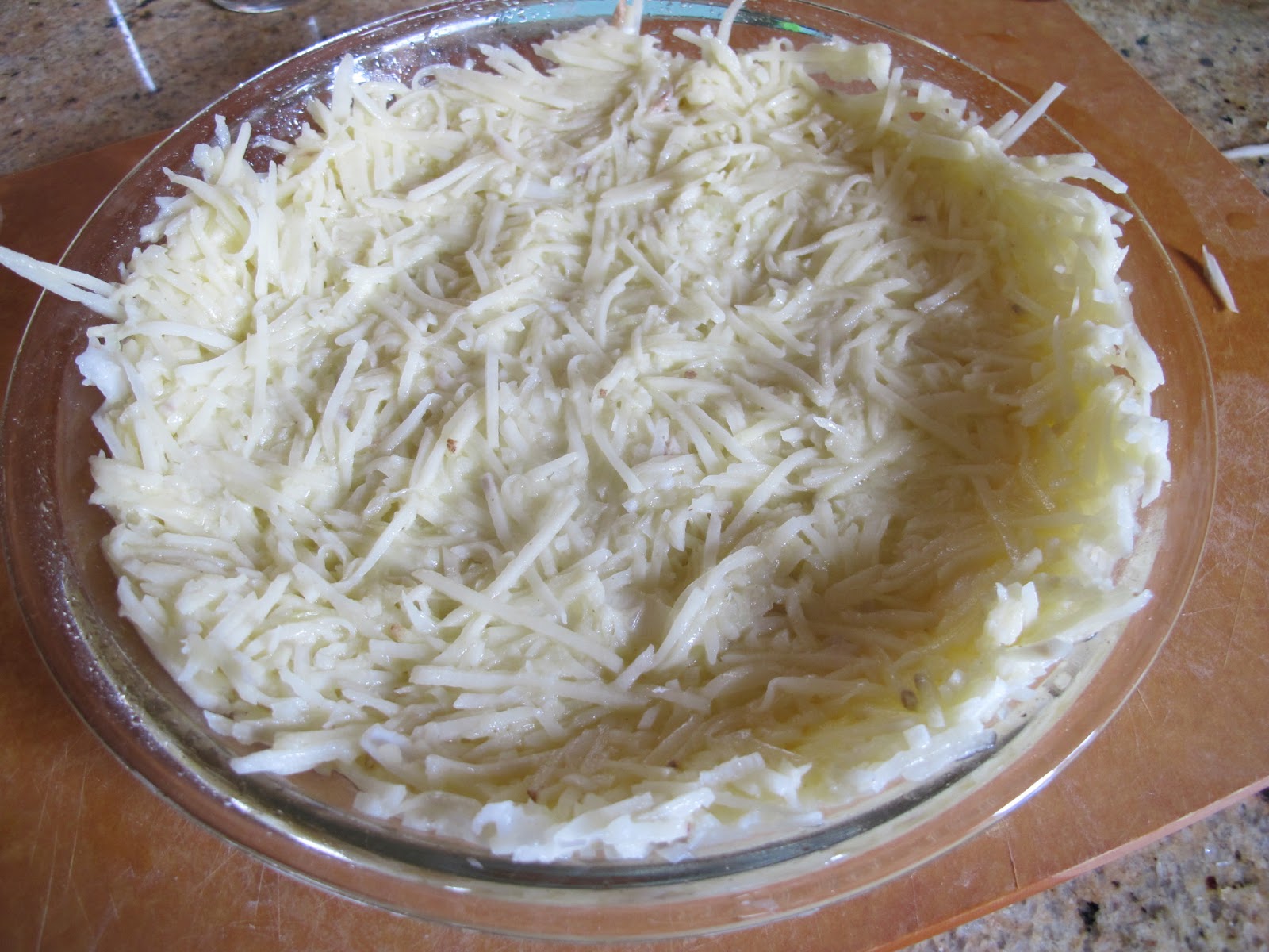 Veggies, Spice and Everything Rice Cauliflower Cheese Quiche in Potato Crust