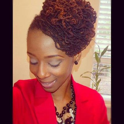 Shades N Styles Simple Loc Updo For The Office