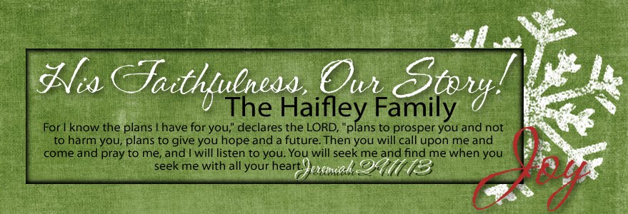 His Faithfulness, Our Story! The Haifley Family