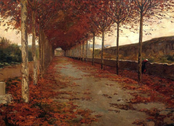 Rusiñol - Roadside in Autumn - 1888