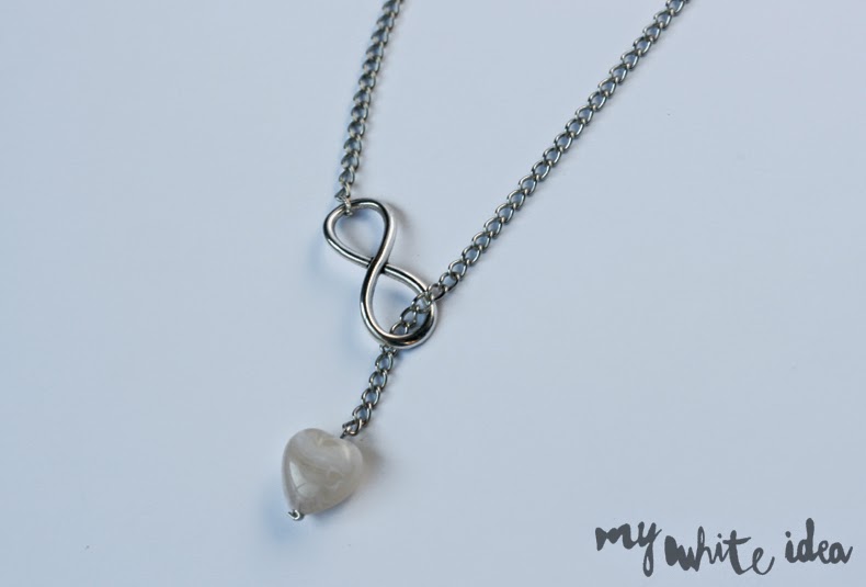 INFINITY LARIAT NECKLACE DIY MY WHITE IDEA DIY