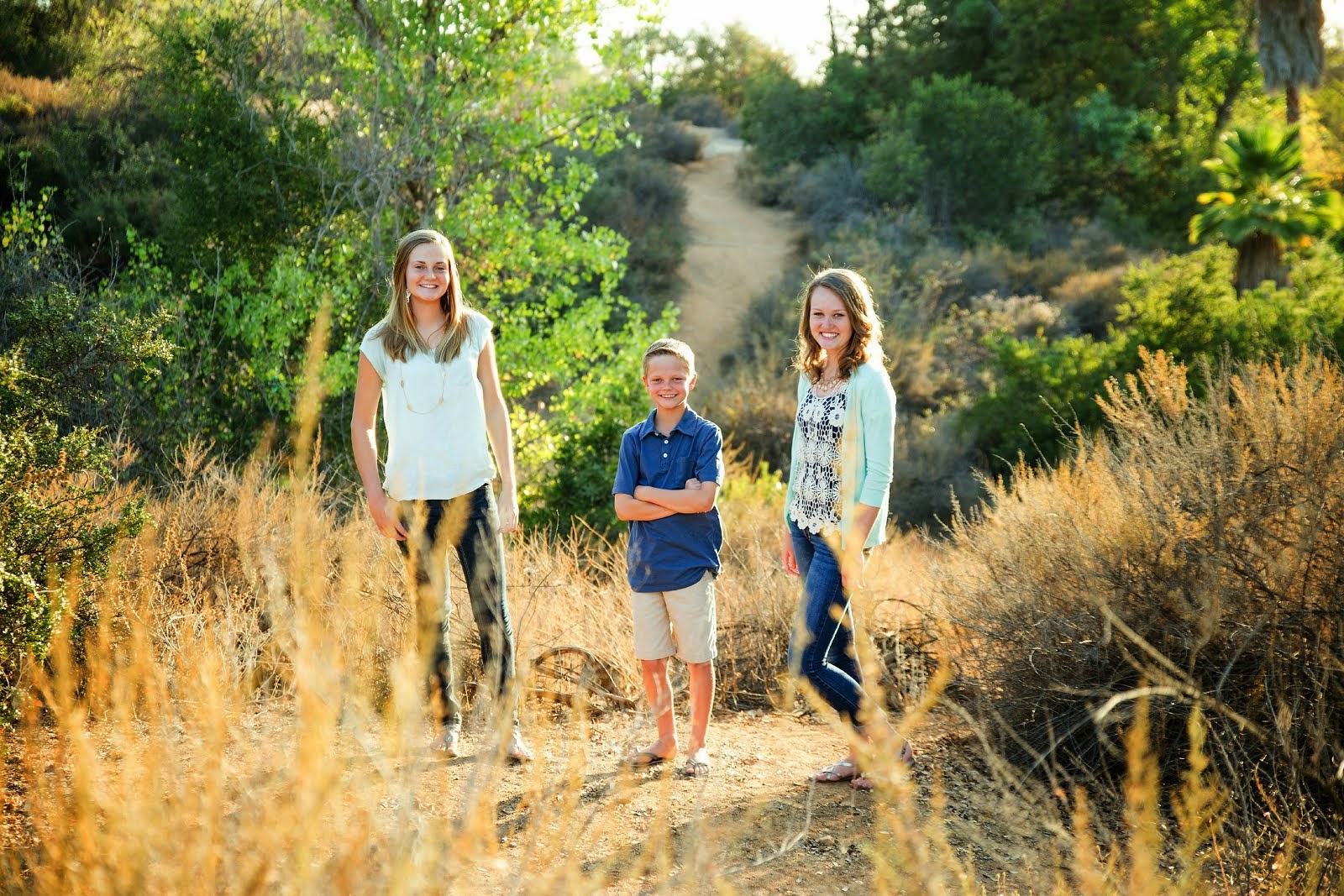 kids in field