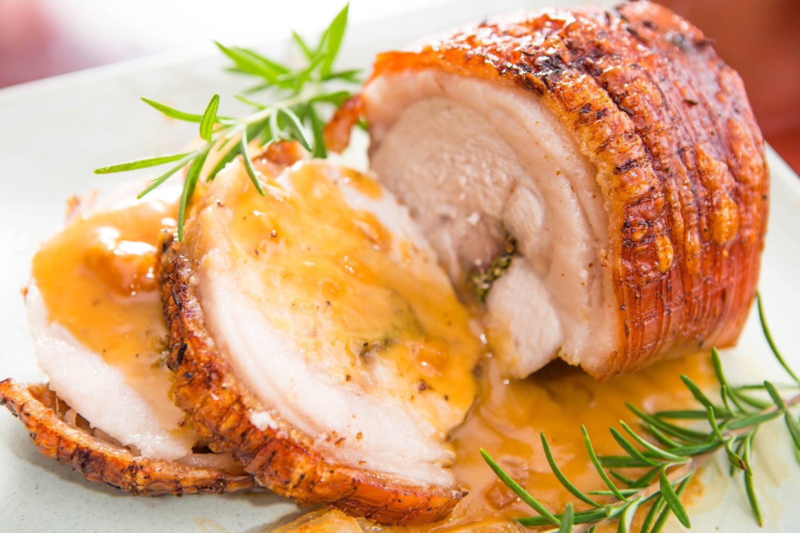 Slow Roasted pork shoulders with apple cider sauce by Quek Zong Ye