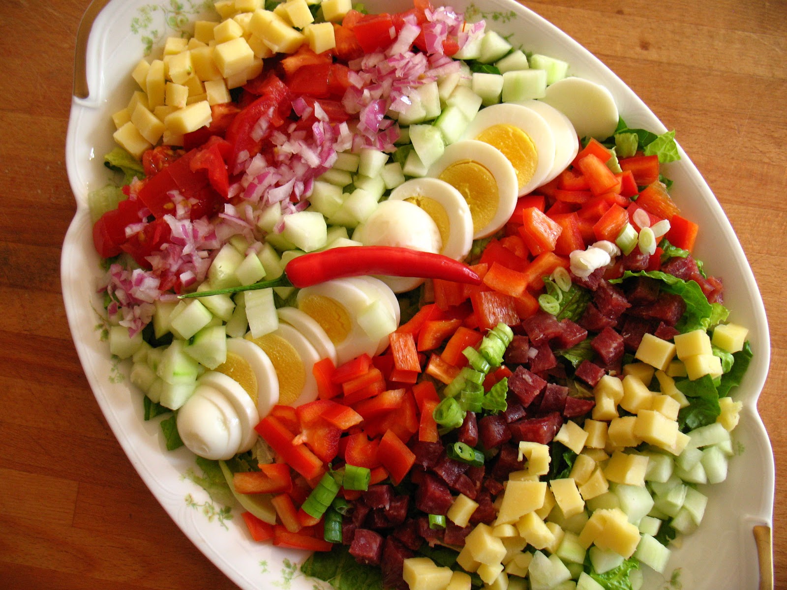 Ponderings over the pond Favorite summer food chopped salad