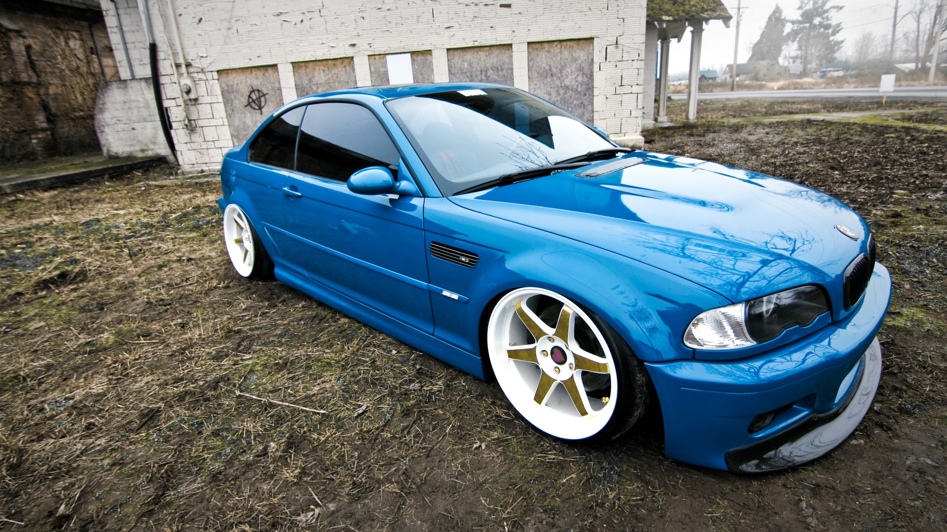 BMW E46 M3 Azul Tuning Full HD en Fondos 1080