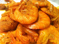 Jumbo shrimp, fried, Malaysian, dinner, seafood