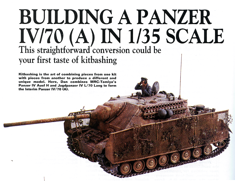1943-45 Modellbau Panzer IV/70 V A & IV/70 Panzer Tracts 9-2: Jagdpanzer IV