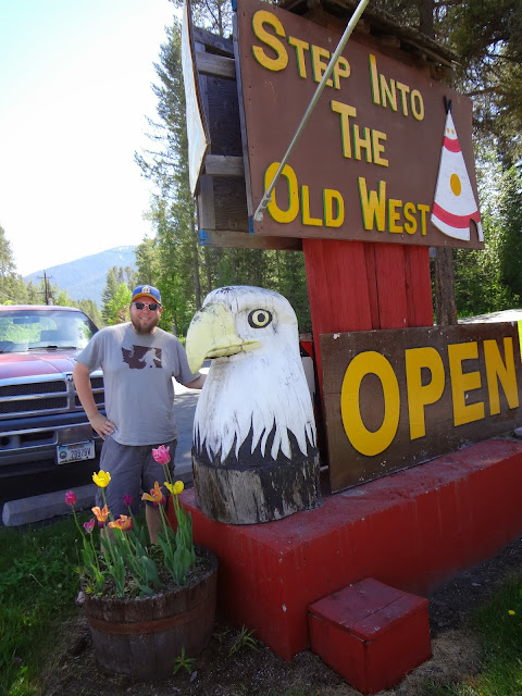 Step into the Old West Sign Bald Eagle