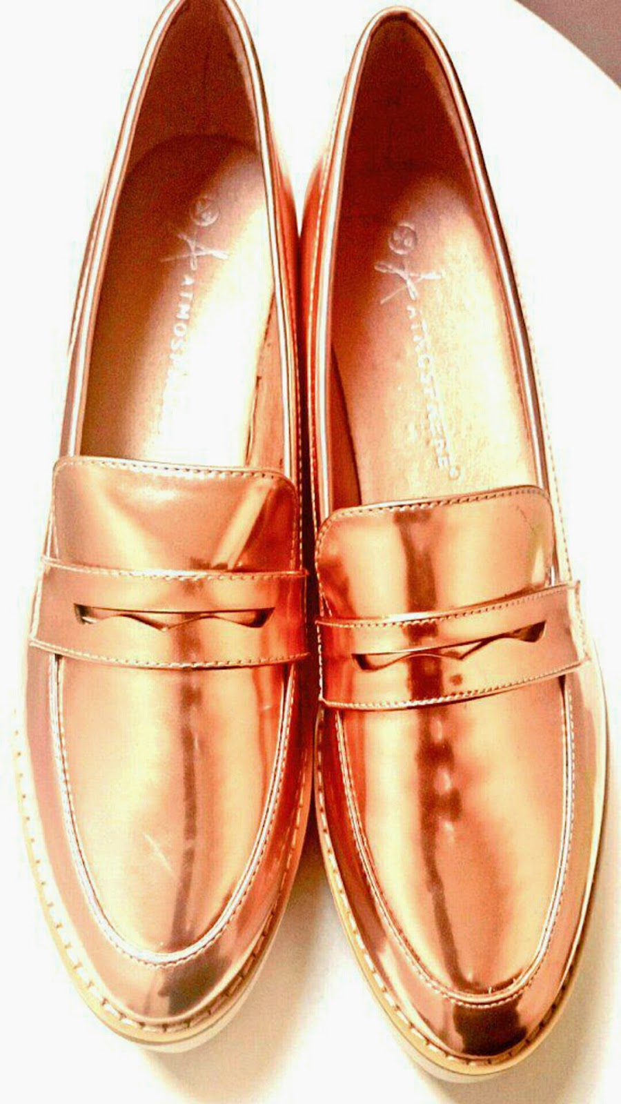 primark rose gold shoes