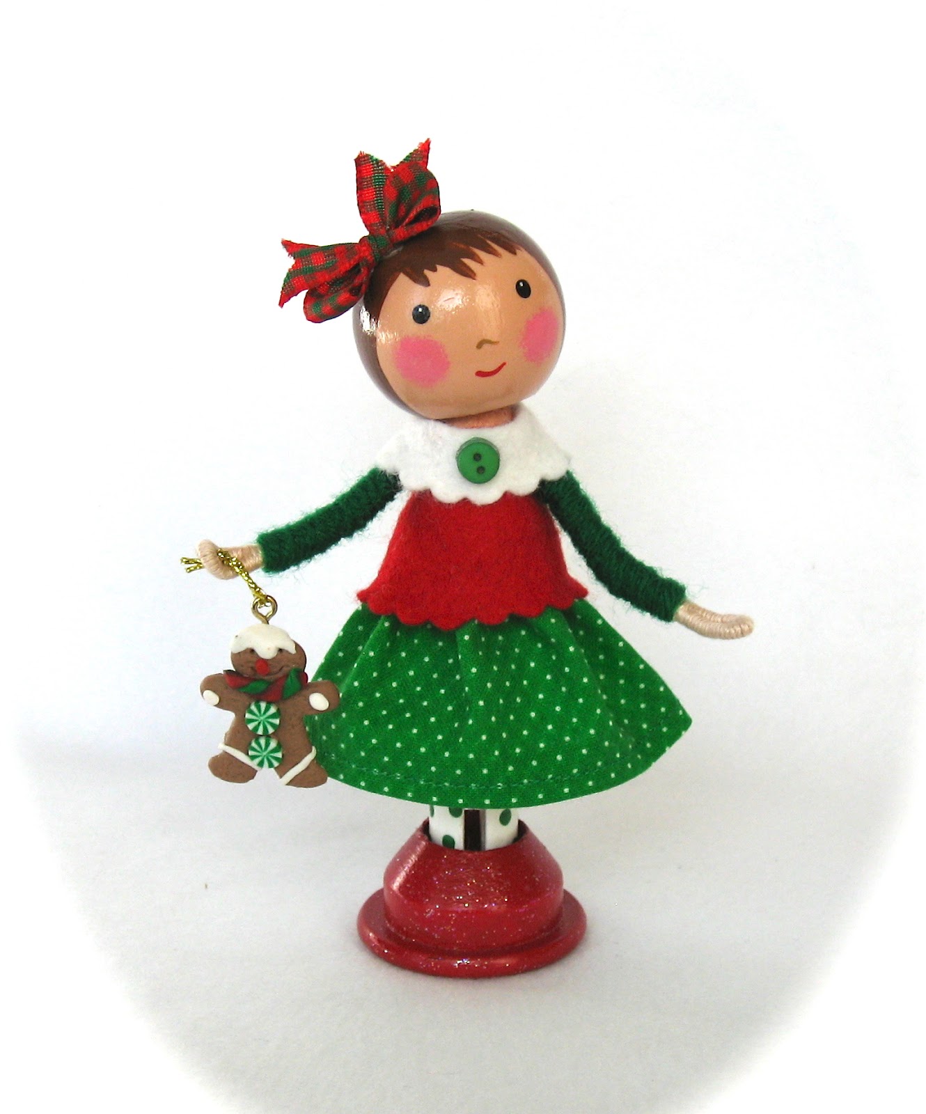 Cotton Candy Dolls Christmas Clothespin Dolls