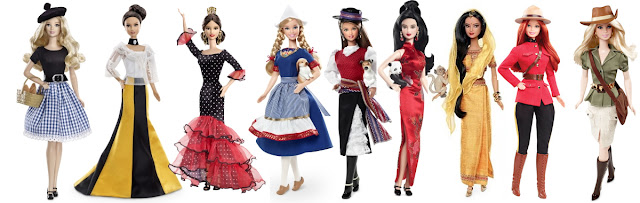 Grace Intemporelle by Natalia: Barbie Dolls of the World: Francia, Filipinas, España, Holanda, Chile, China, India, Canadá y Australia.