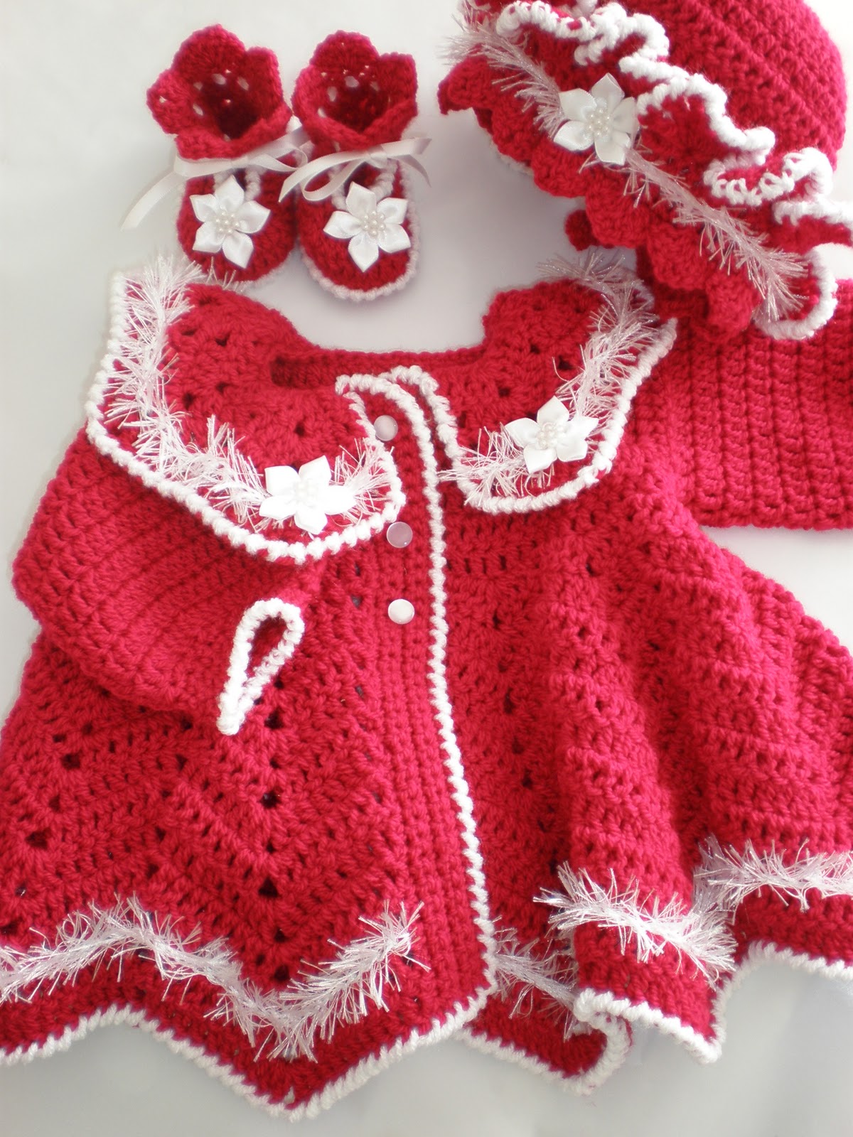 Daisychain Crochet Flower in a row blanket