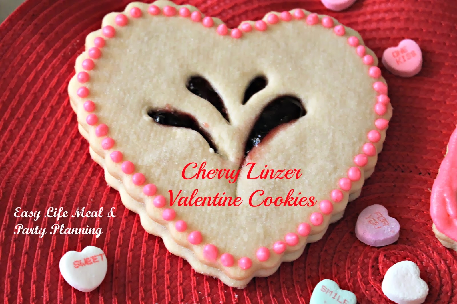 Valentine Linzer Cookie - Easy Life Meal & Party Planning