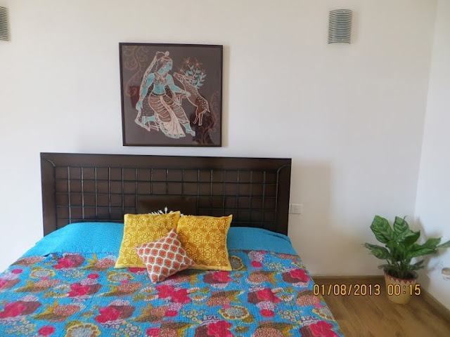 batik silk scarf framed home tour bengaluru