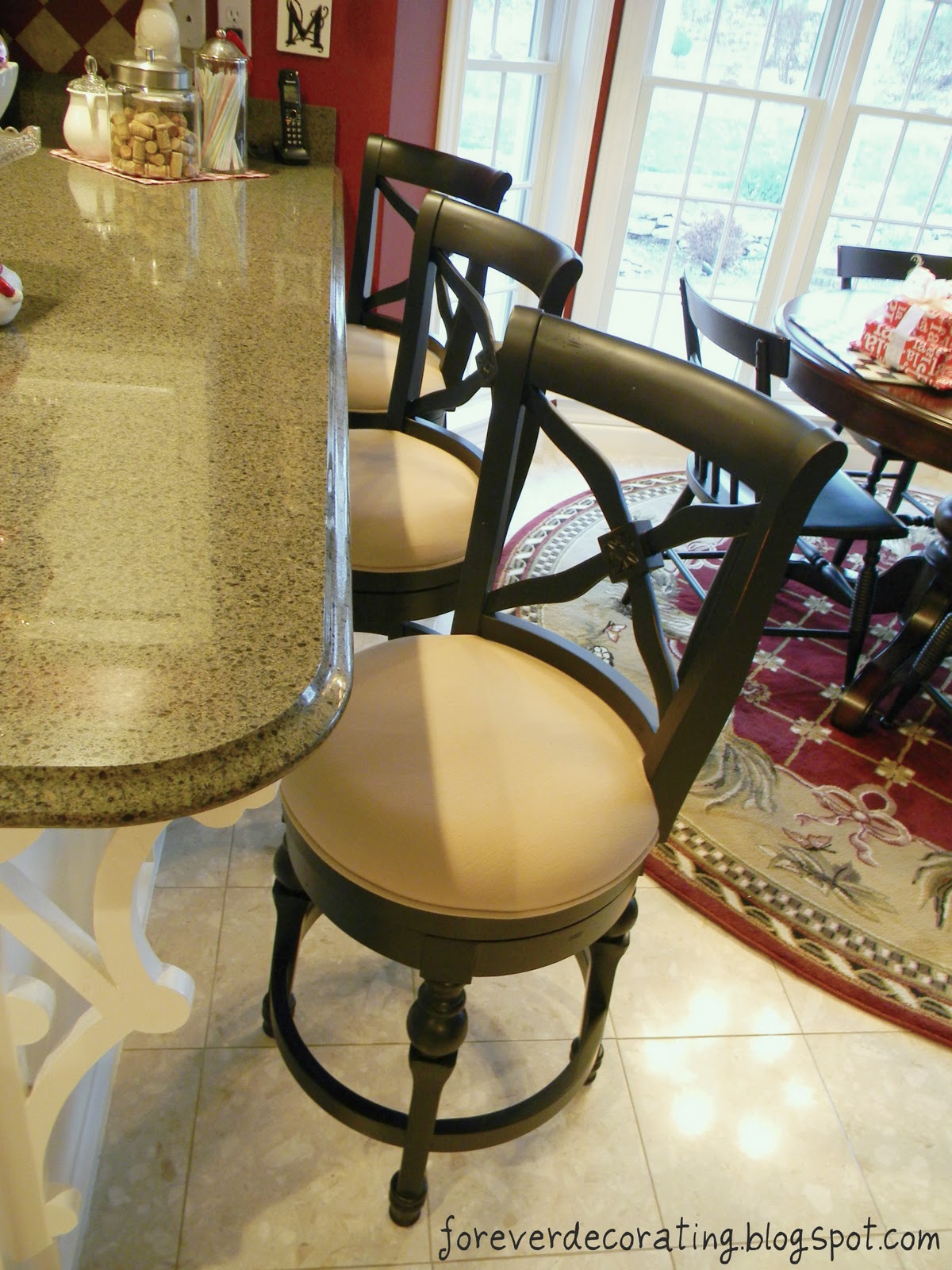 Forever Decorating! Early Christmas Bar Stools
