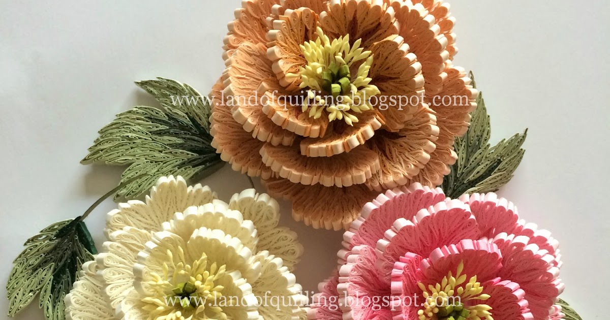 Quilled Peonies The Art of Quilling