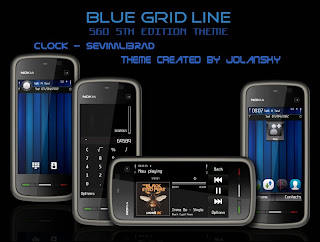 Blue Grid Lines by Jolansky