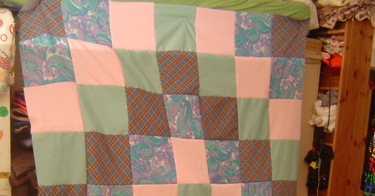 recycled quilt Use up the old polyester fabric!