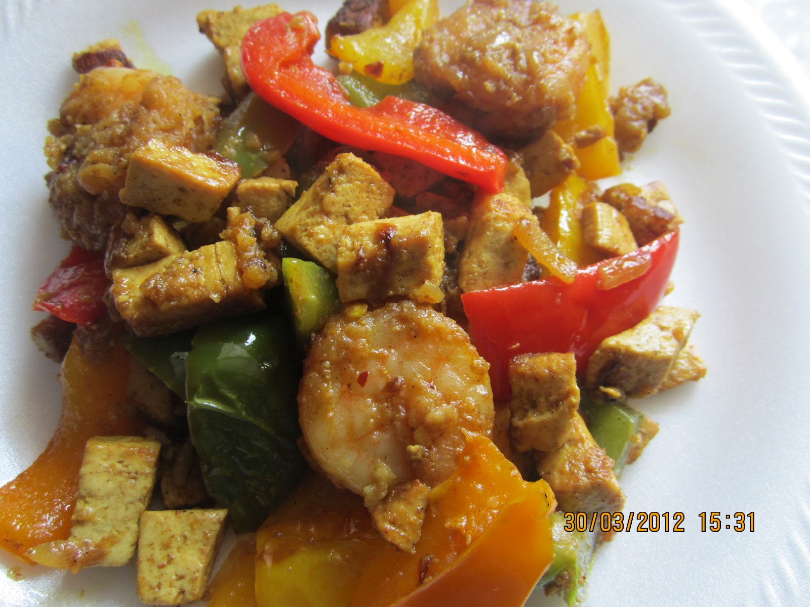 Indianfoodbazaar Spciy Tofu Prawn Masala