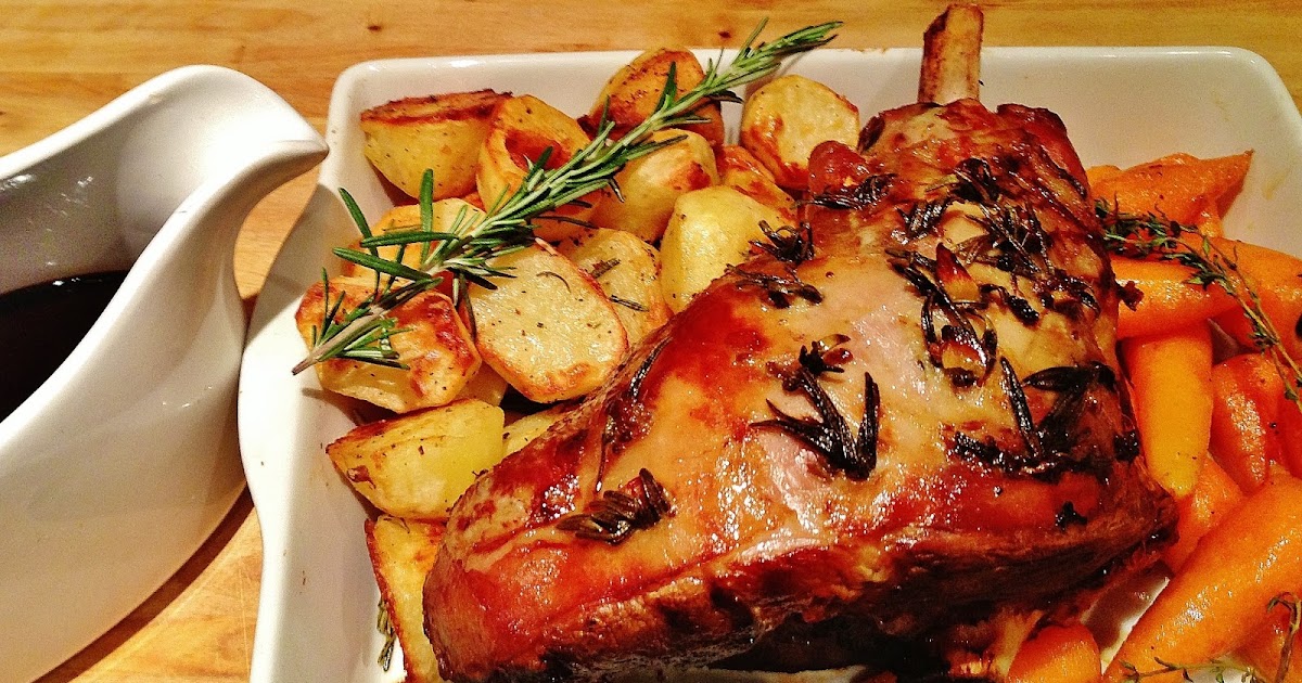 the Best Recipes Slow Roasted Leg of Lamb with Roast Potatoes in
