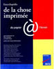 Encyclopédie de la chose imprimée: Du papier @ l'écran///Combier+Pesez-Retz-1999///ISBN:978-2725617