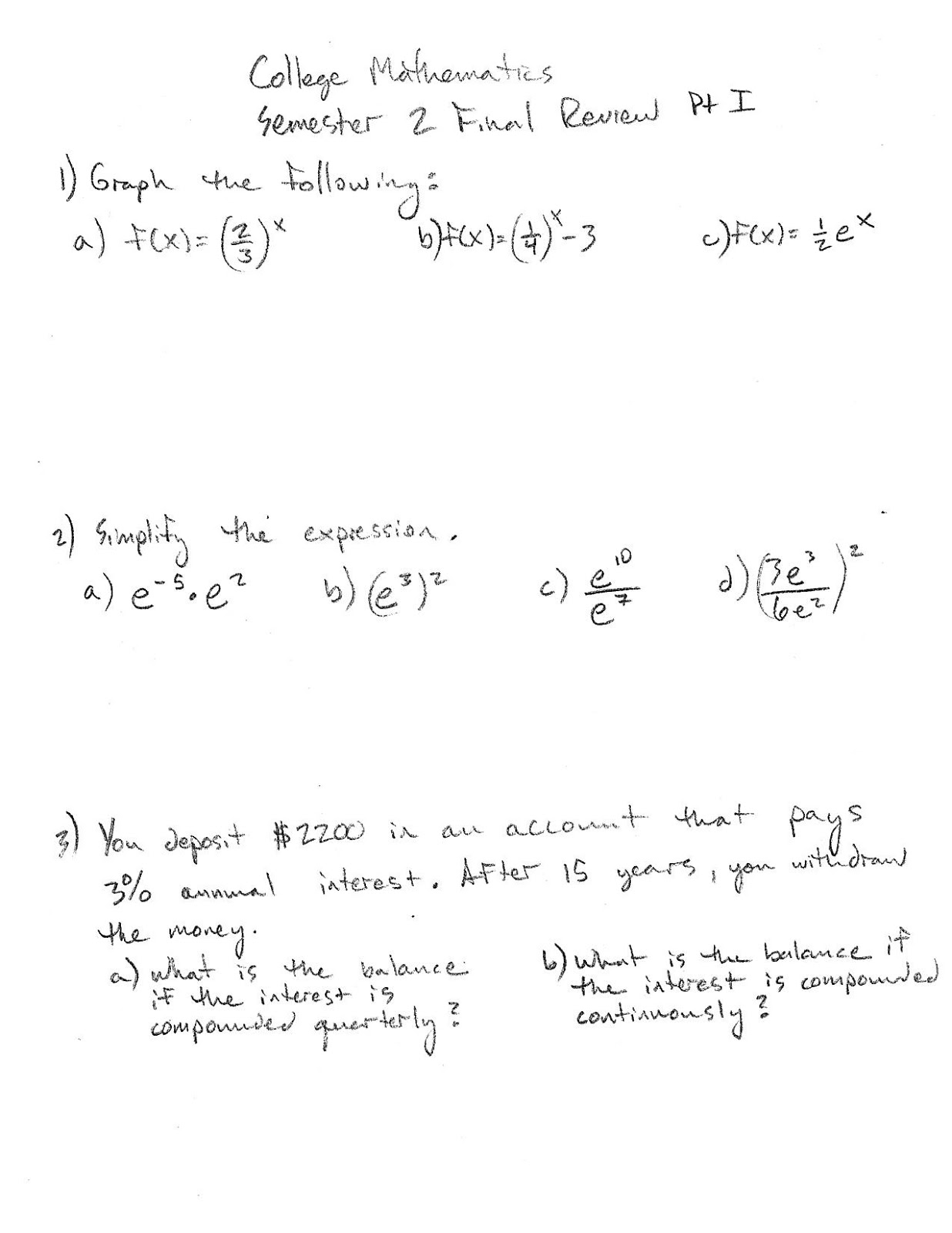 college math problems college math problems
