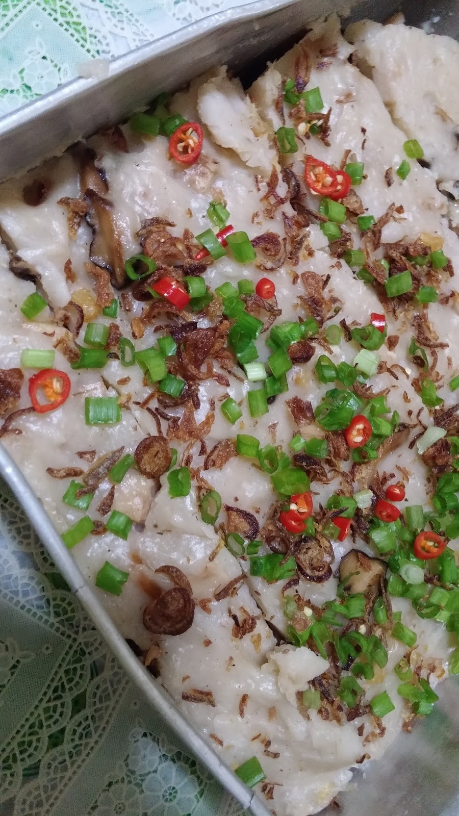 Cooking with Lu Steam Yam Cake