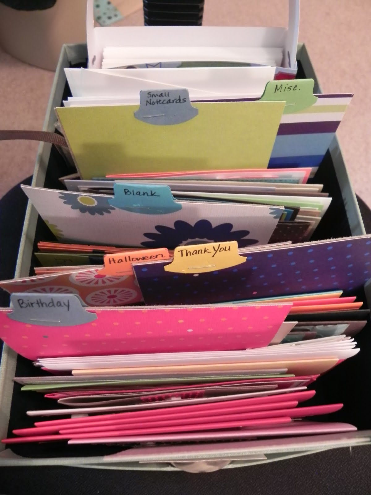 Shady Tree Diary {Greeting Card Organizer}