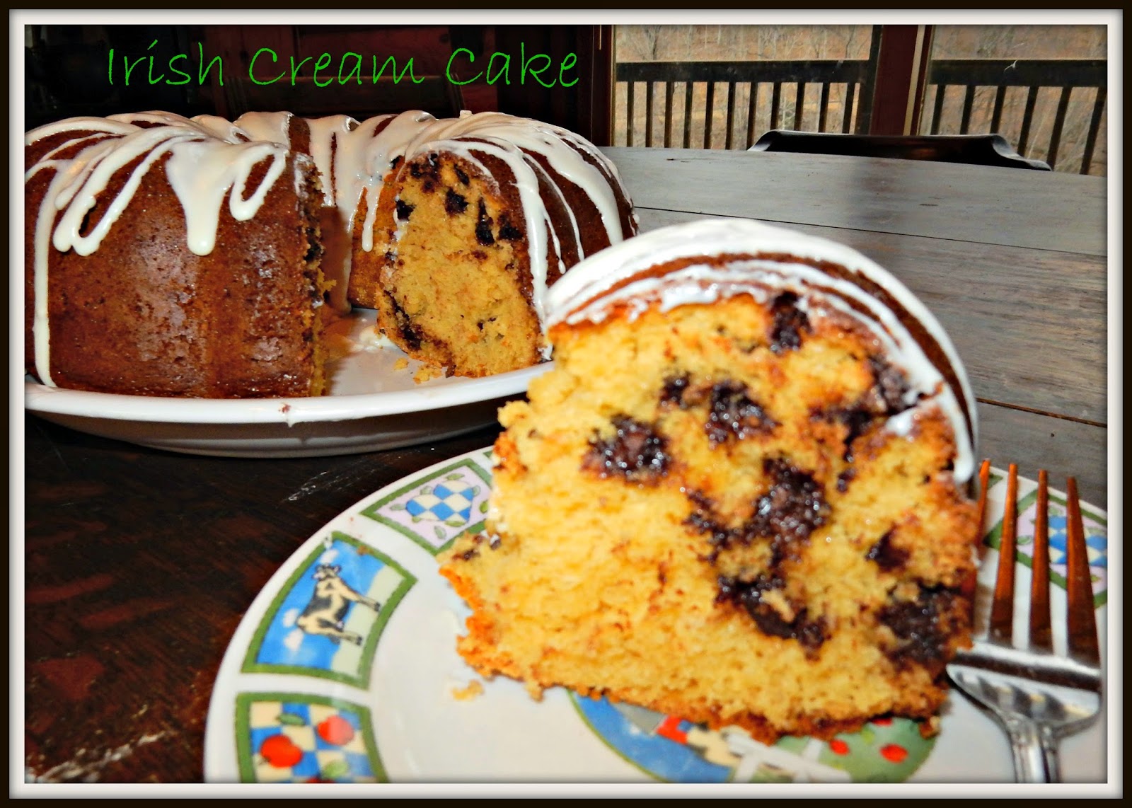 Two Bears Farm and the Three Cubs Irish Cream Cake Recipe for St