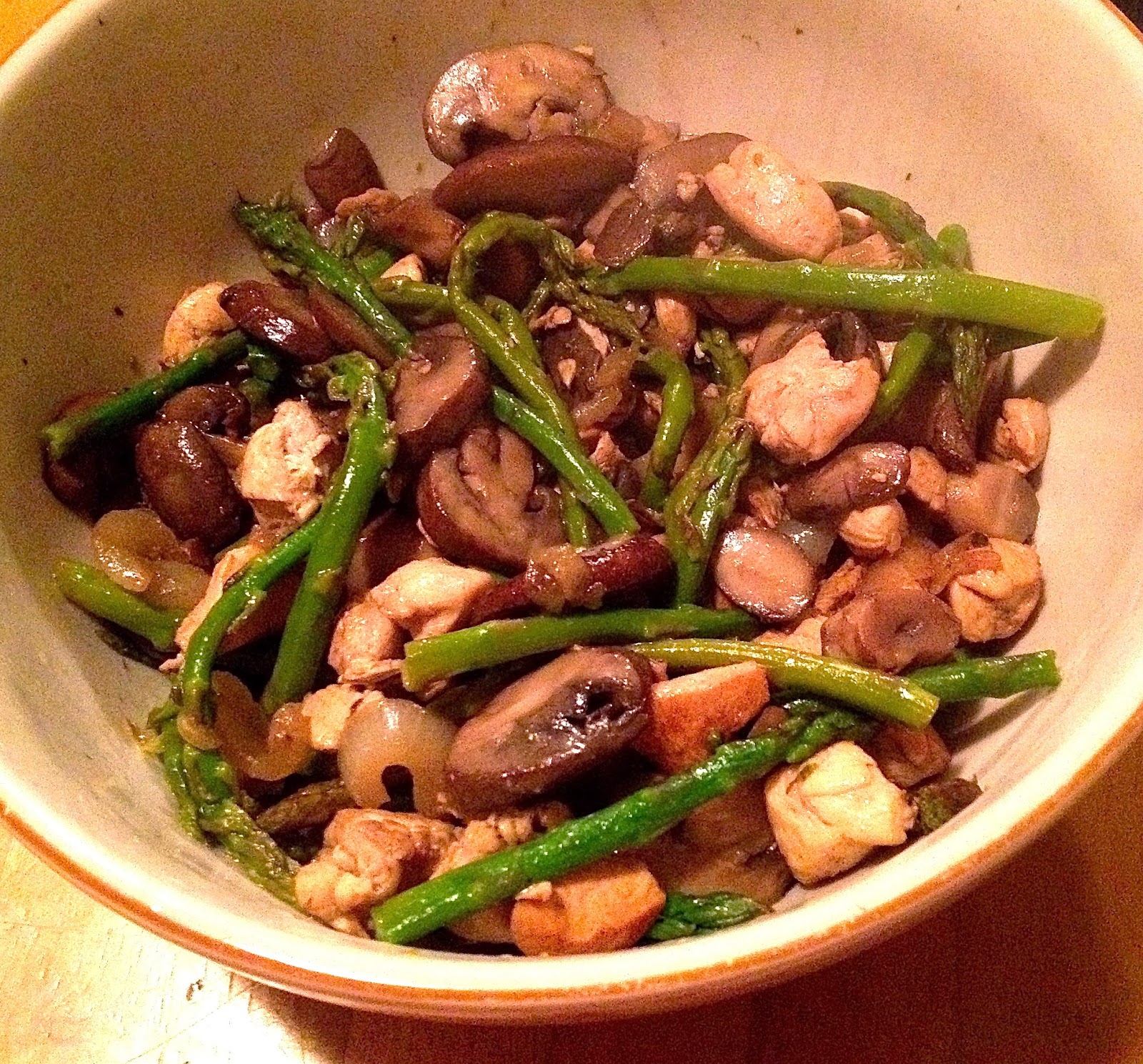 Chef Shann Chicken and Asparagus Stirfry