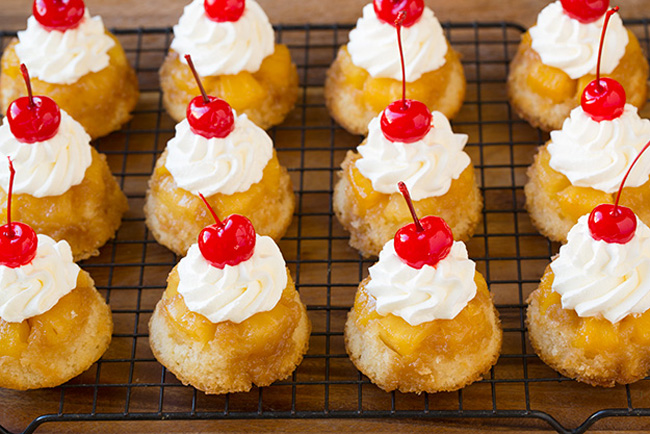Pineapple Upside Down Cupcakes Recipe by cookingclassy.com http://goo.gl/xYOGcD Pineapple Upside Down Cupcakes Recipe by cookingclassy.com http://goo.gl/xYOGcD
