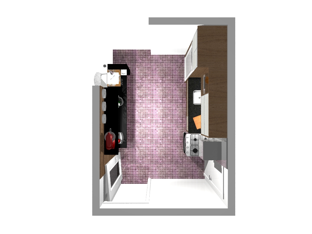 #AB6620 estreitava utilizei painel do piso ao forro com algumas prateleiras 1024x768 px Projeto De Cozinha Estreita #2893 imagens