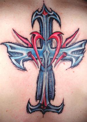 intim tattoo. gothic cross intim tattoo. intim tattoo. gothic cross
