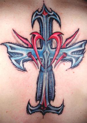 intim tattoo. intim tattoo. gothic cross