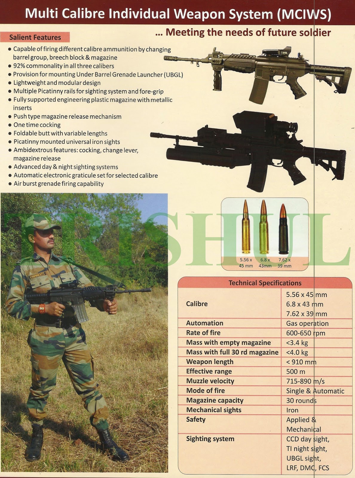INSAS Excalibur & MCIWS Ghatak Assault Rifles to Replace Indian Army's